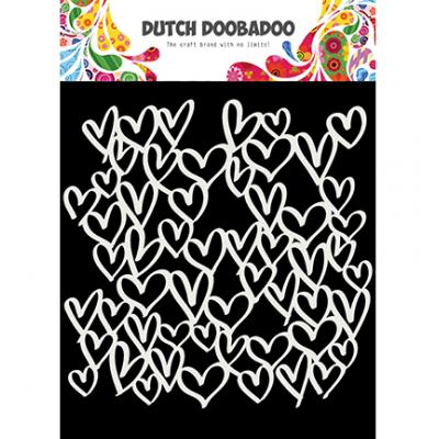 Dutch Doobadoo Stencil - Hearts